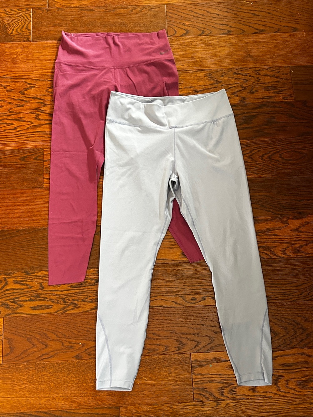 Nike Dri-FIT Leggings Women’s Large 2 Pair Bundle Zenvy Lavender Mesh